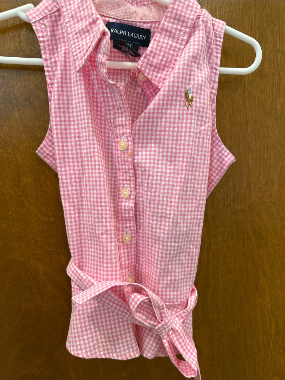 Ralph Lauren Kids Polo Trio in Navy, Bright Pink & Light Pink Gingham - Picture 2 of 11
